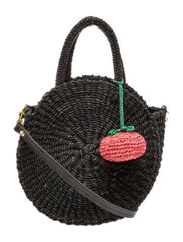 Straw Top Handle Bag