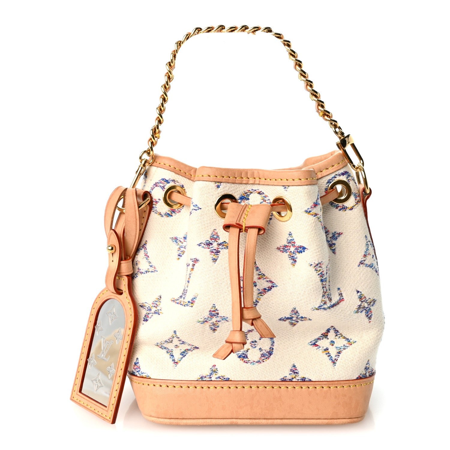 Louis Vuitton Monogram Jacquard Nano Noe Multicolor Beige