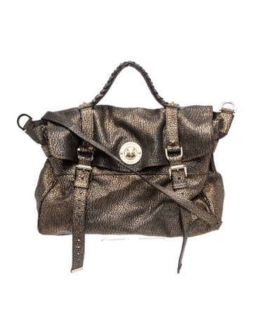 Leather Top Handle Bag