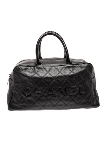 Small Quilted Logo Bowler Bag