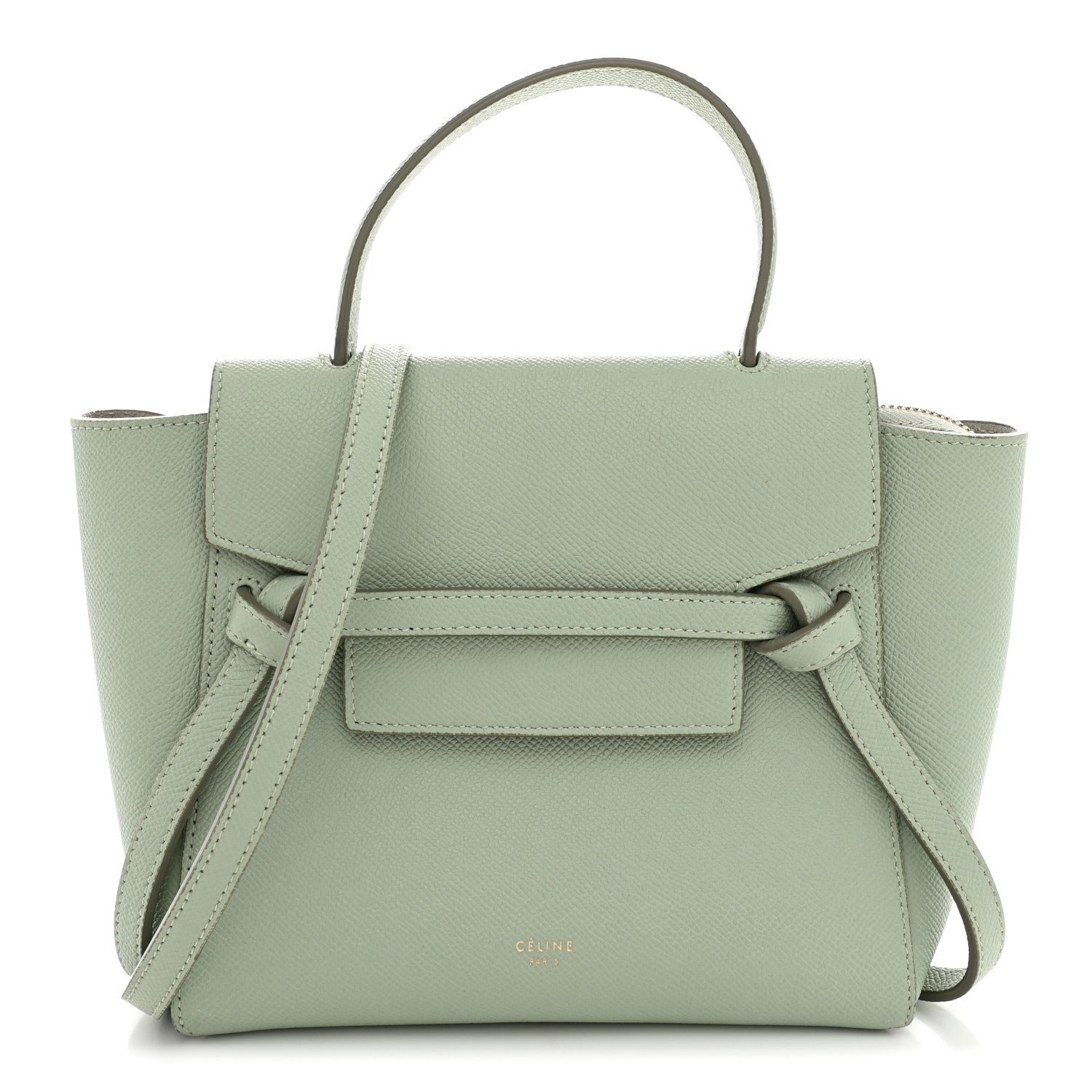 Celine Grained Calfskin Nano Belt Bag Ice Mint
