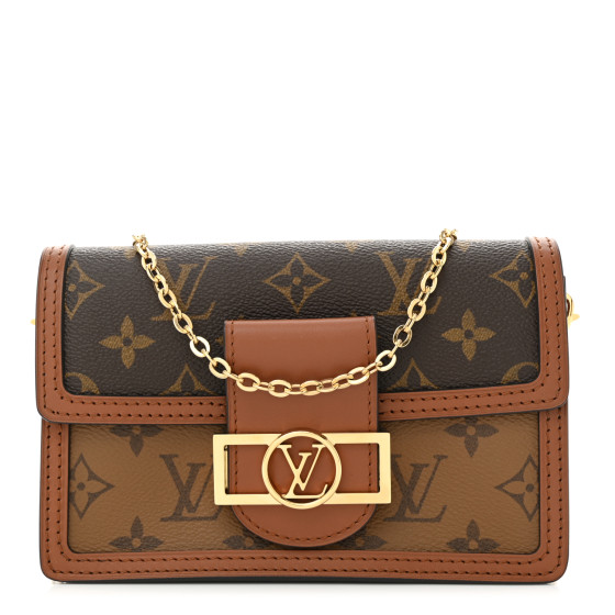 Louis Vuitton Reverse Monogram Dauphine Chain Wallet