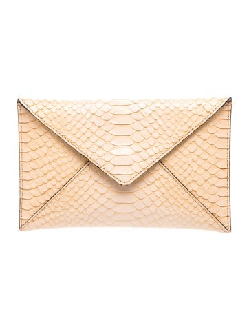 Embossed Leather Clutch