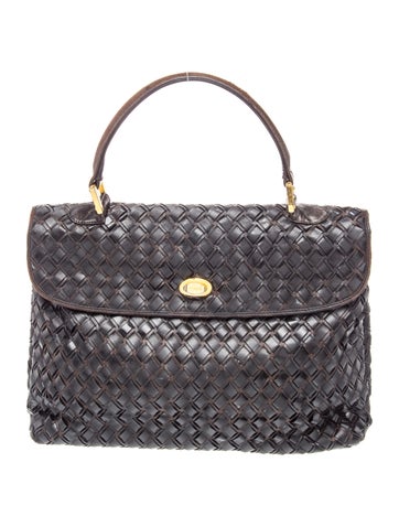 Leather Top Handle Bag