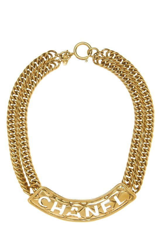 Gold Logo Choker