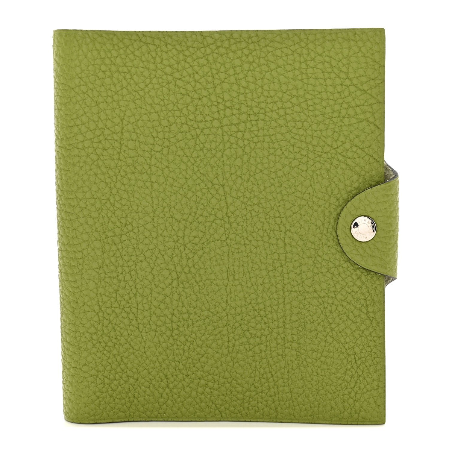 Hermes Togo Ulysse PM Notebook Cover Vert Anis