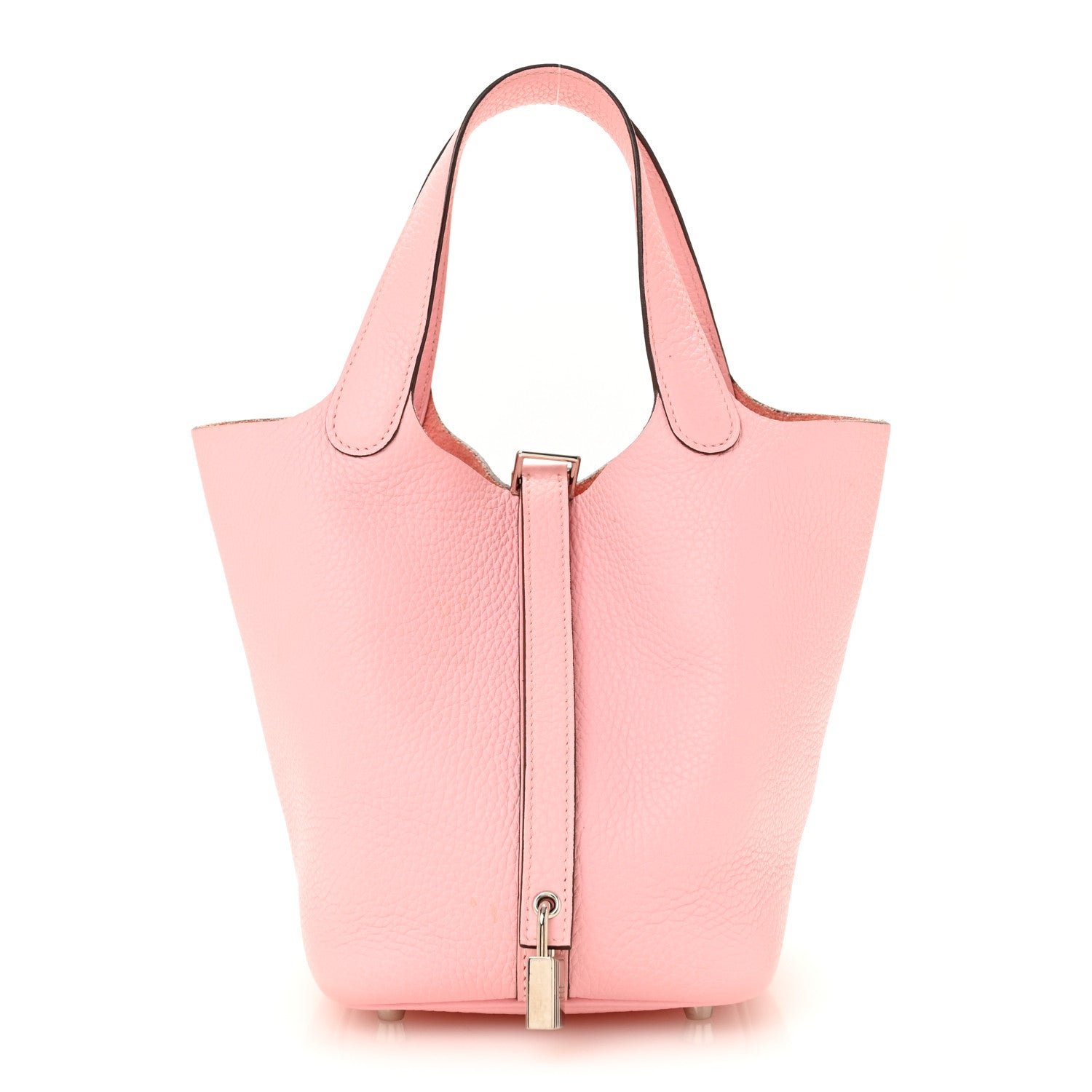 Hermes Taurillon Clemence Picotin Lock 18 PM Rose Sakura