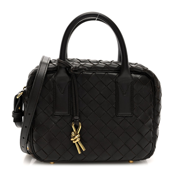 Bottega Veneta Lambskin Intrecciato Small Getaway Fondant