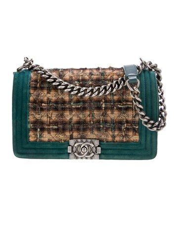 Chanel Paris-Edinburgh Medium Tweed Boy Bag