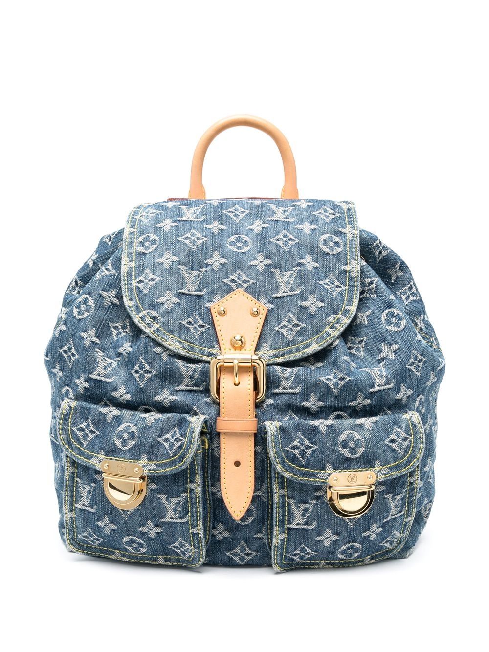 2003 monogram denim backpack