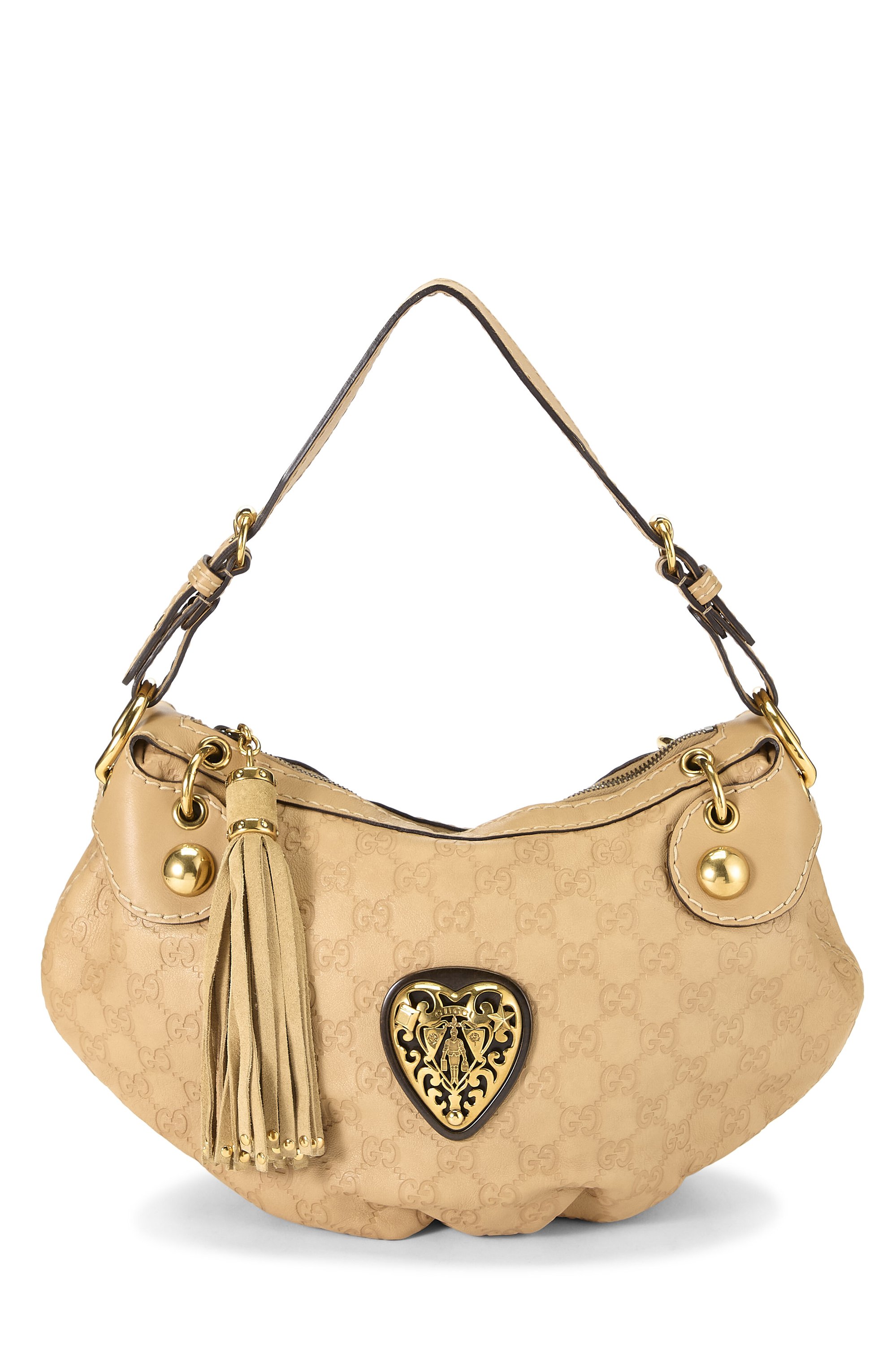 Gucci Beige Guccissima Leather Babouska Shoulder Bag