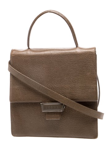 Leather Top Handle Bag Vintage