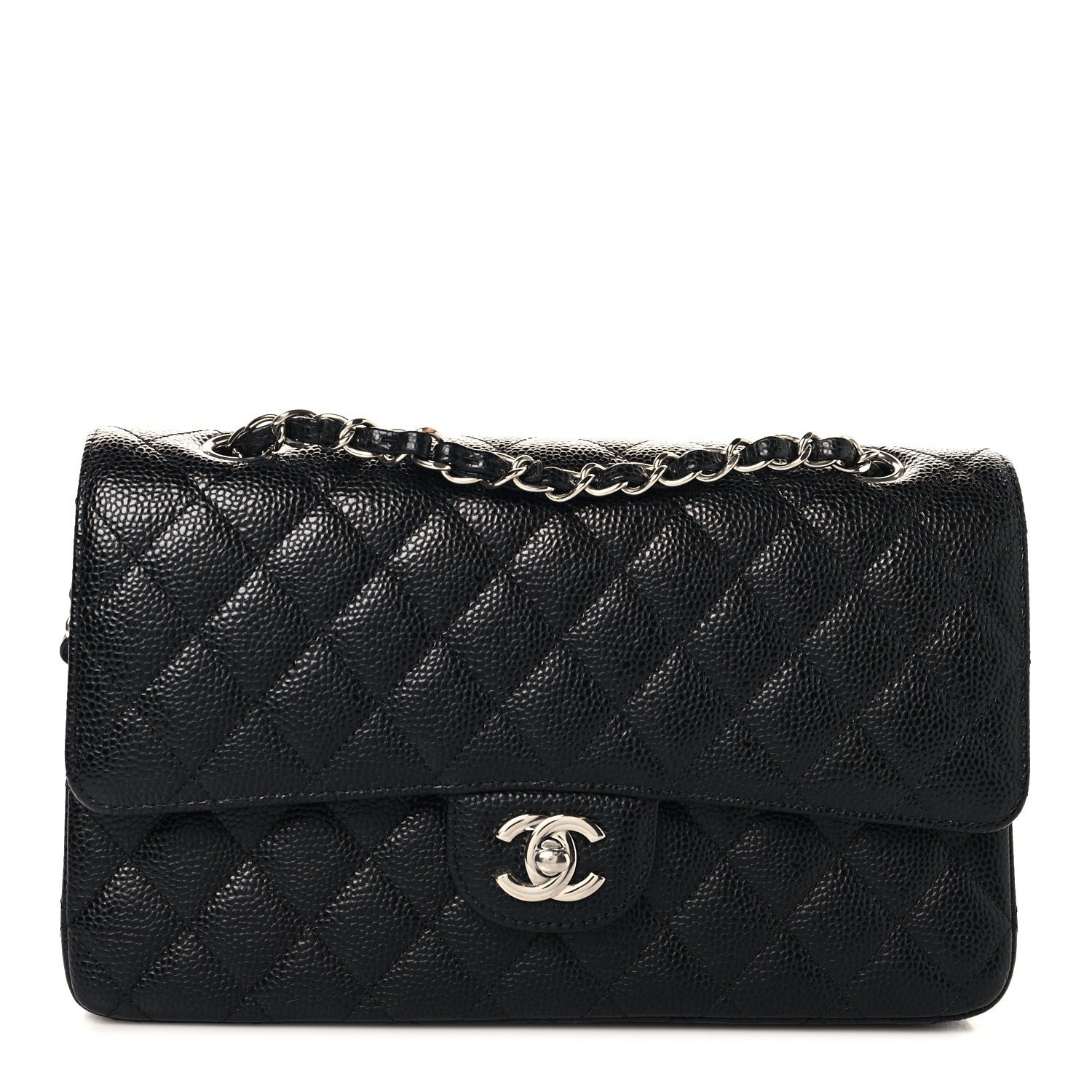 Chanel Caviar Quilted Medium Double Flap Black