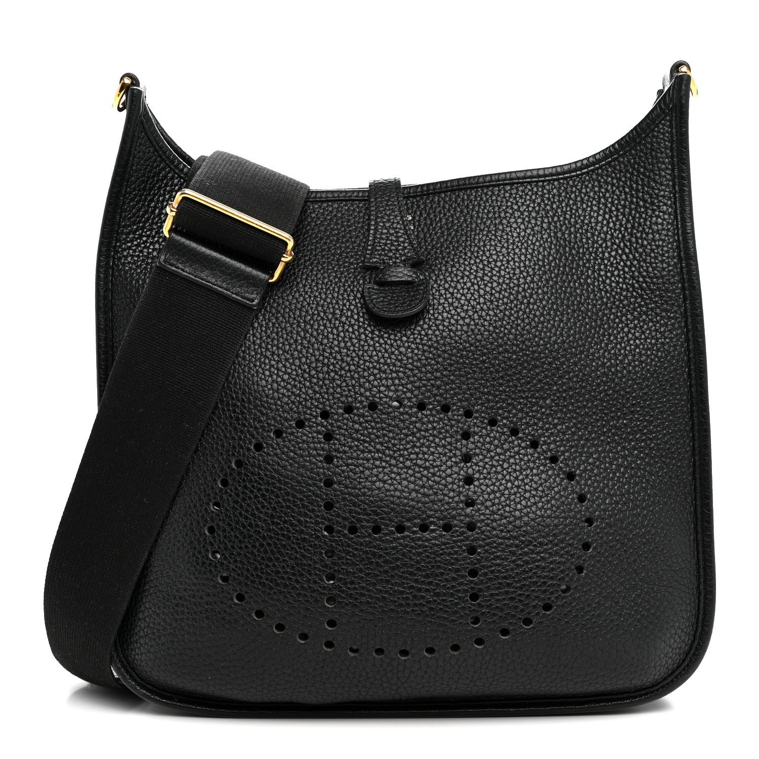 Hermes Taurillon Clemence Evelyne III PM Black