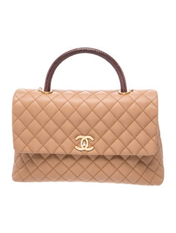 Medium Coco Lizard Handle Bag