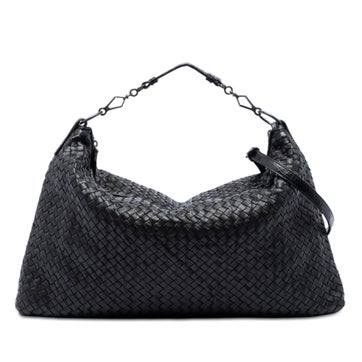Alligator Nappa Intrecciato Satchel