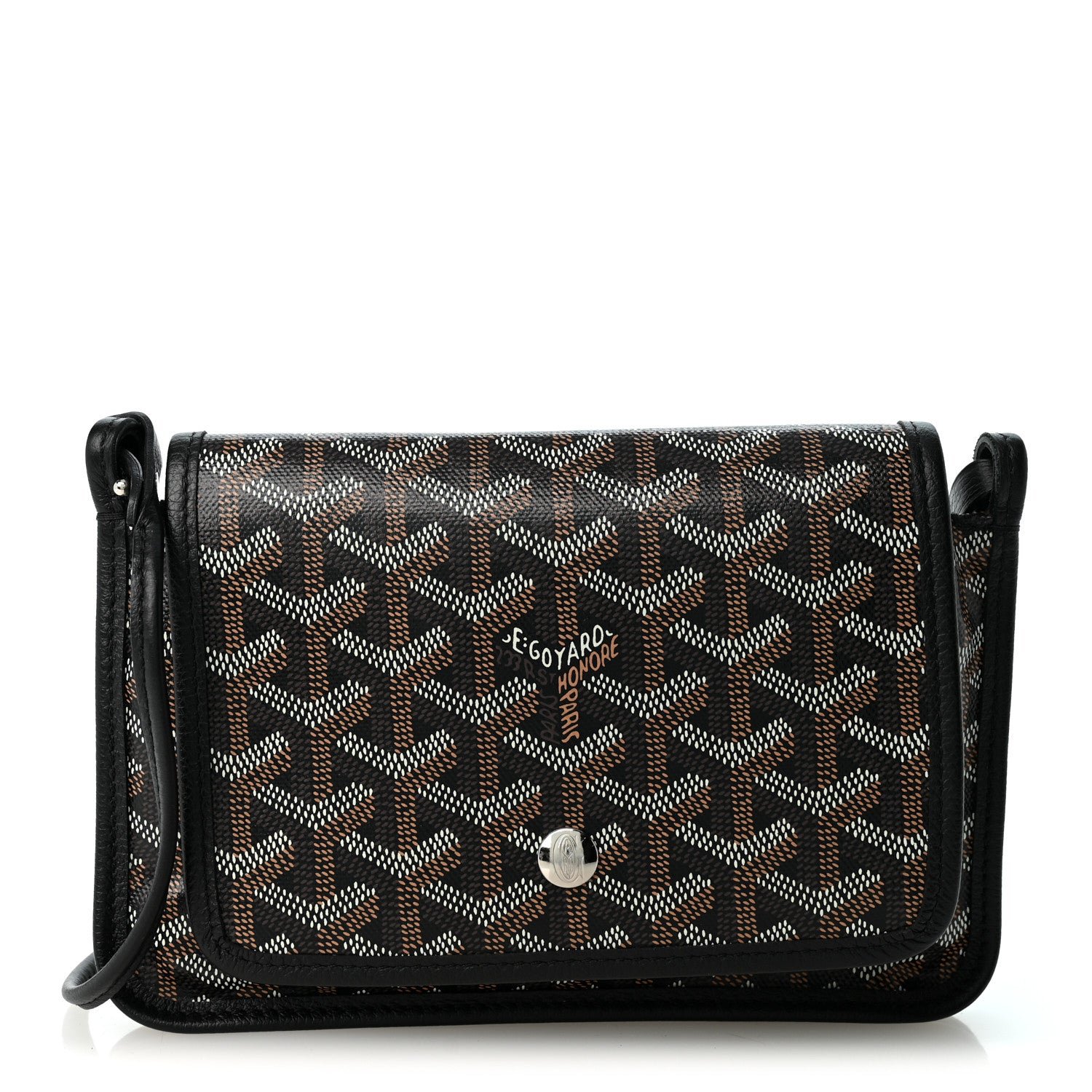 Goyard Goyardine Plumet Wallet Clutch Black