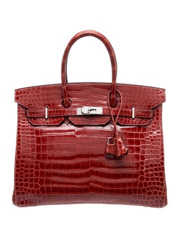 Shiny Porosus Crocodile Birkin 35