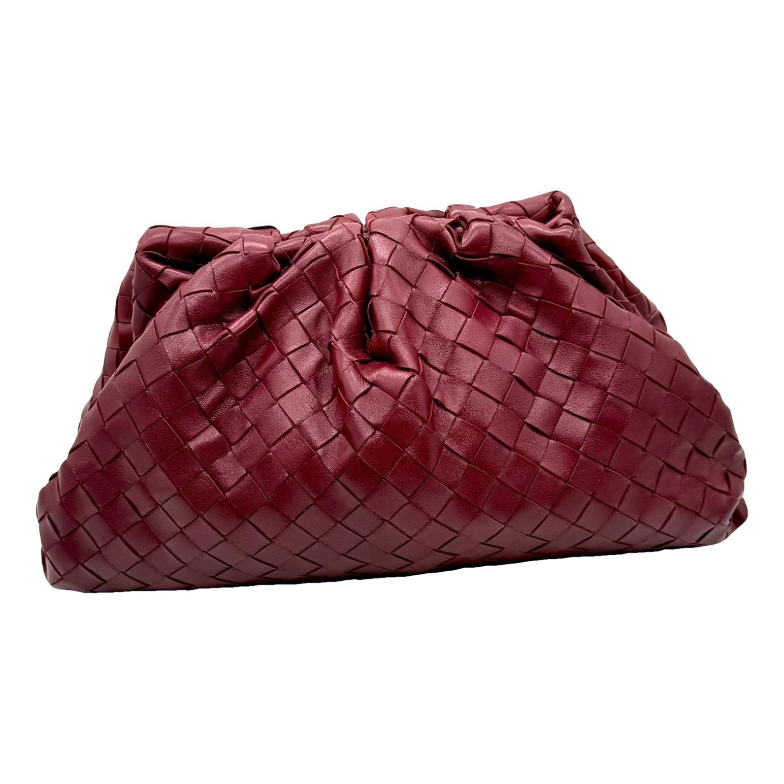 Pouch leather handbag