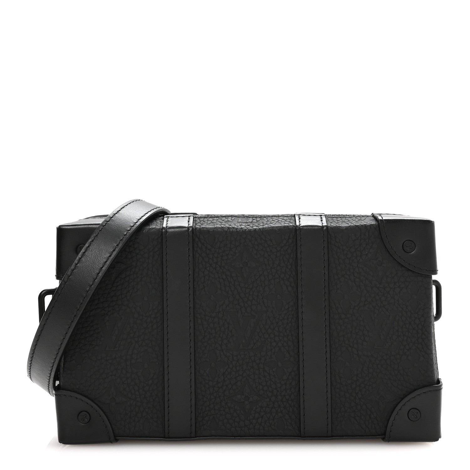 Louis Vuitton Taurillon Monogram Soft Trunk Wallet Black