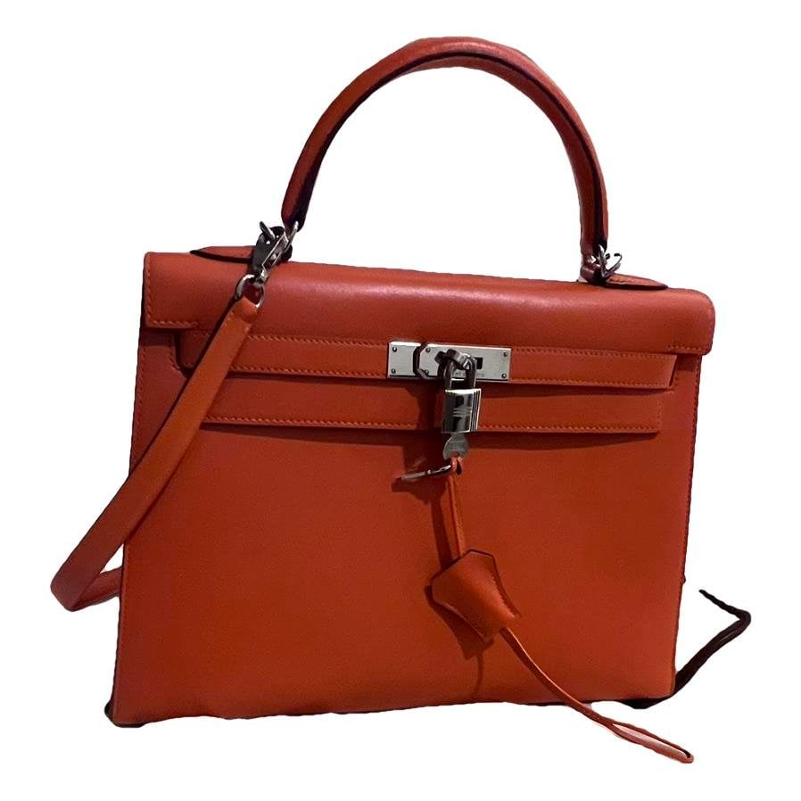 Hermes Kelly 35 Handbag Orange 2010