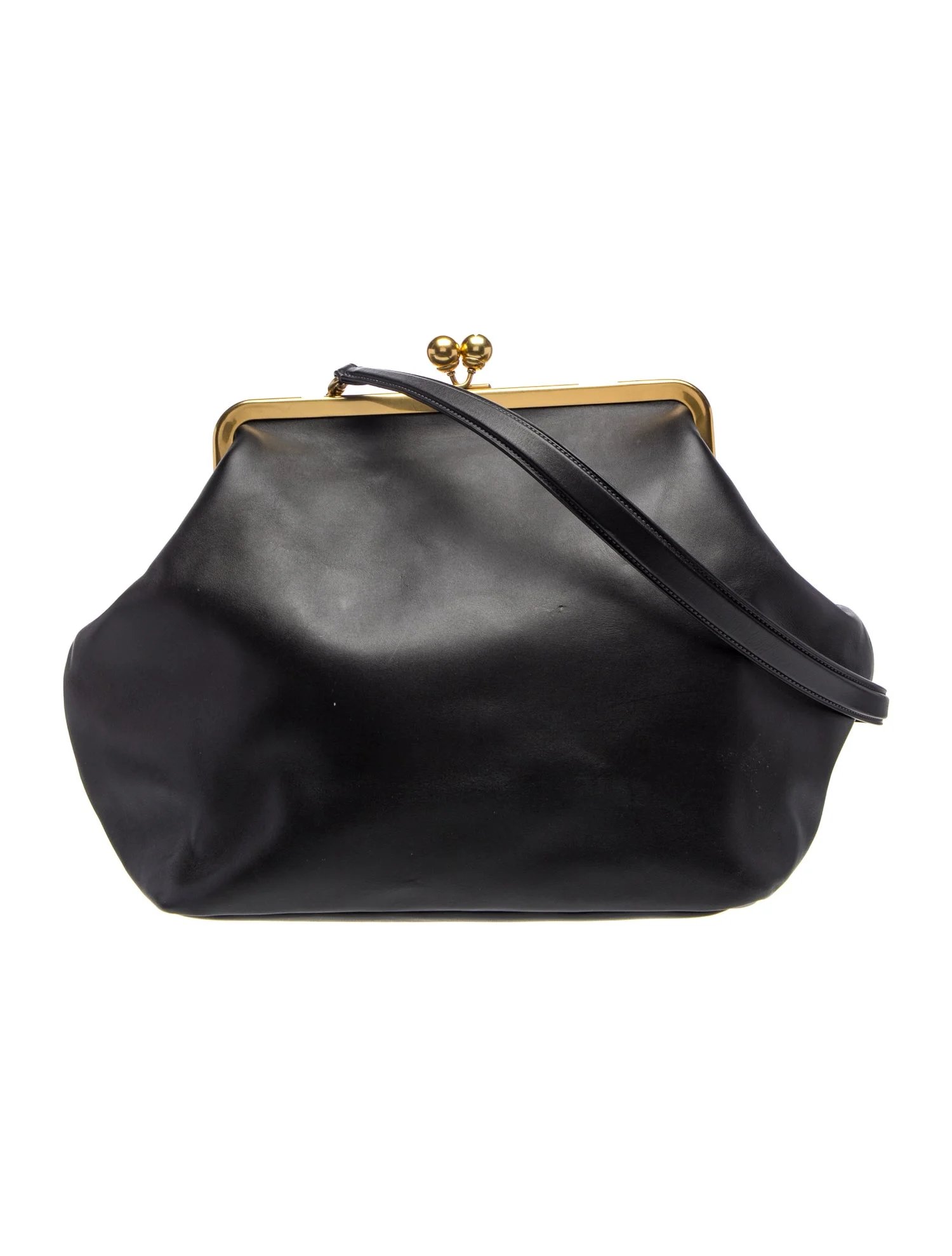 Leather Leather Shoulder Bag Large