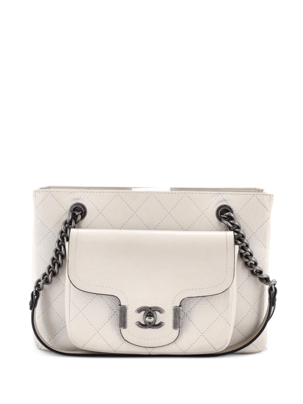 Archi Chic Shopping Quilted Grained Calfskin Small tote bag
