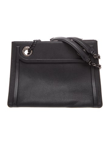 Leather Top Handle Bag