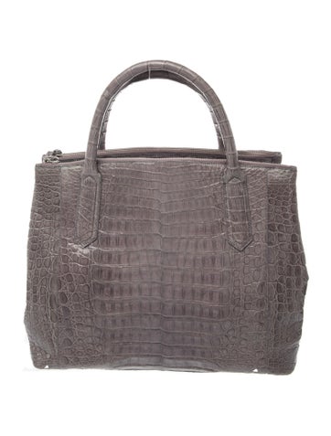 Crocodile Top Handle Bag