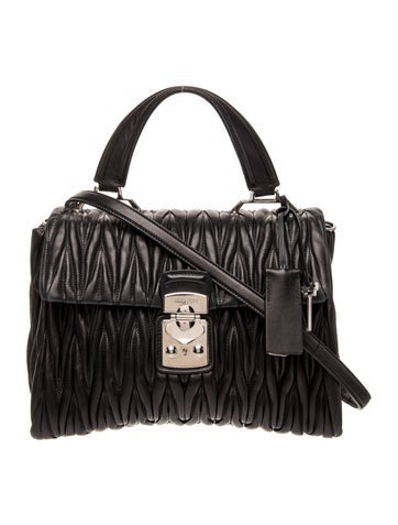 Quilted Top Handle Bag
