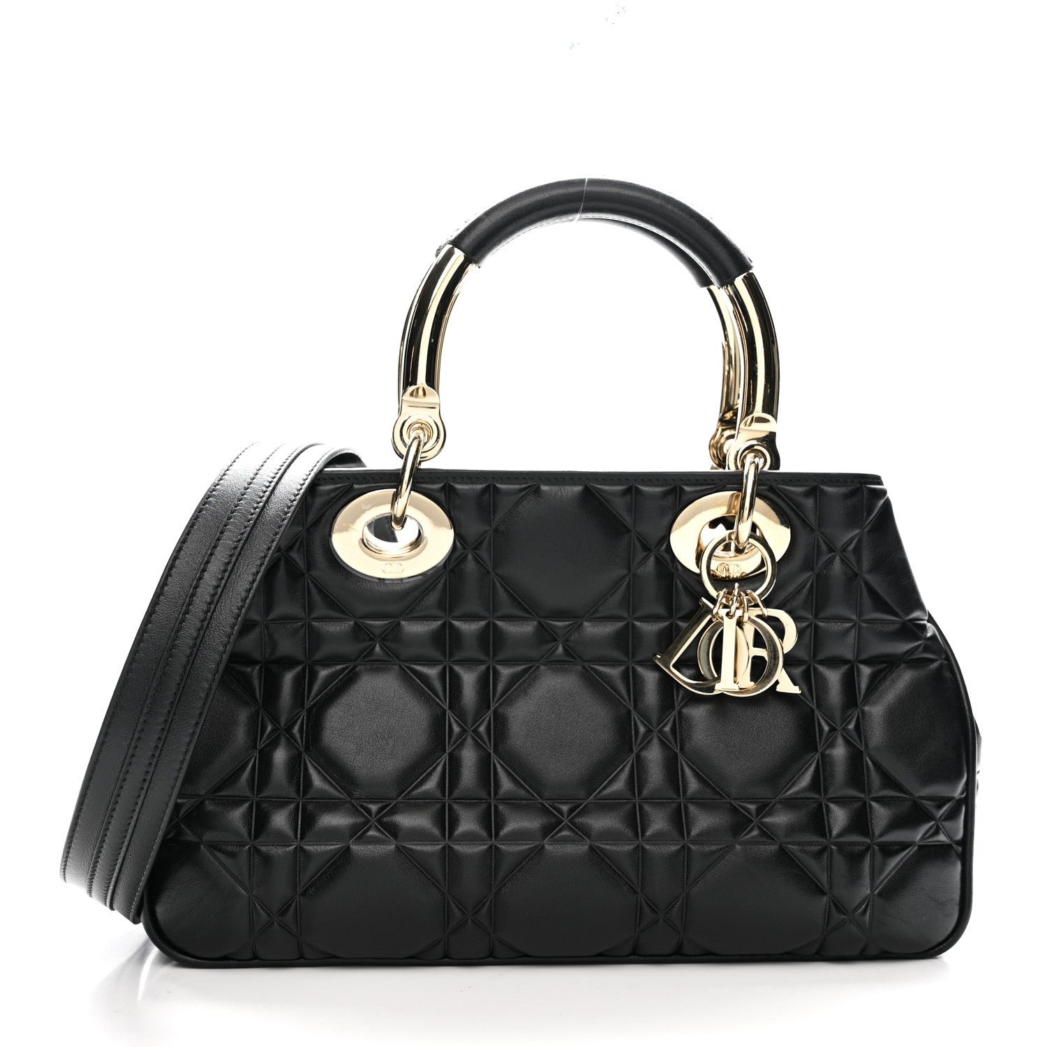 Christian Dior Lambskin Cannage The Lady 95.22 Black