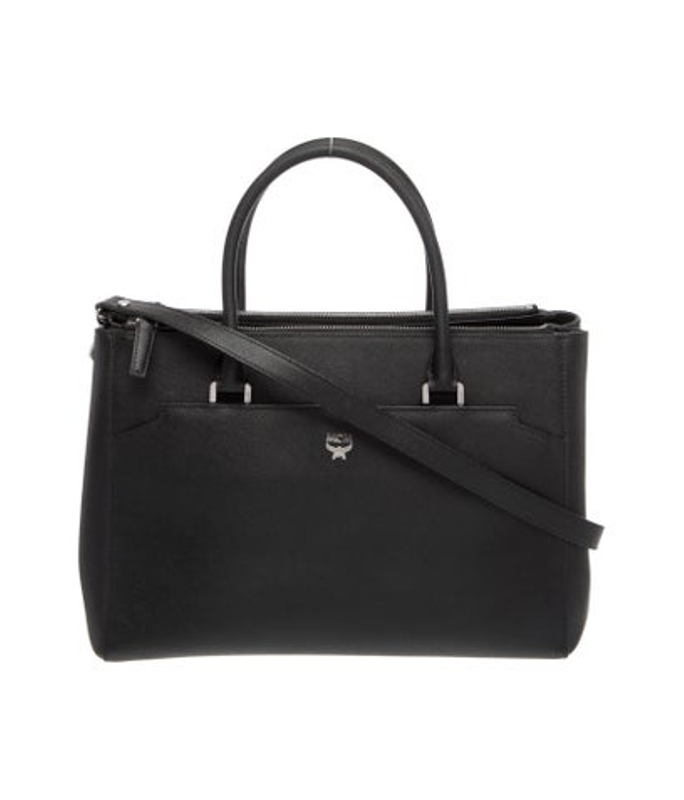 MCM Saffiano Leather Top Handle Bag