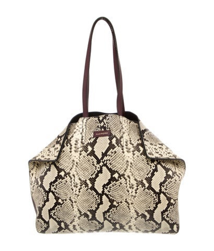 Alexander McQueen Mcqueen Embossed Leather Weekender Bag