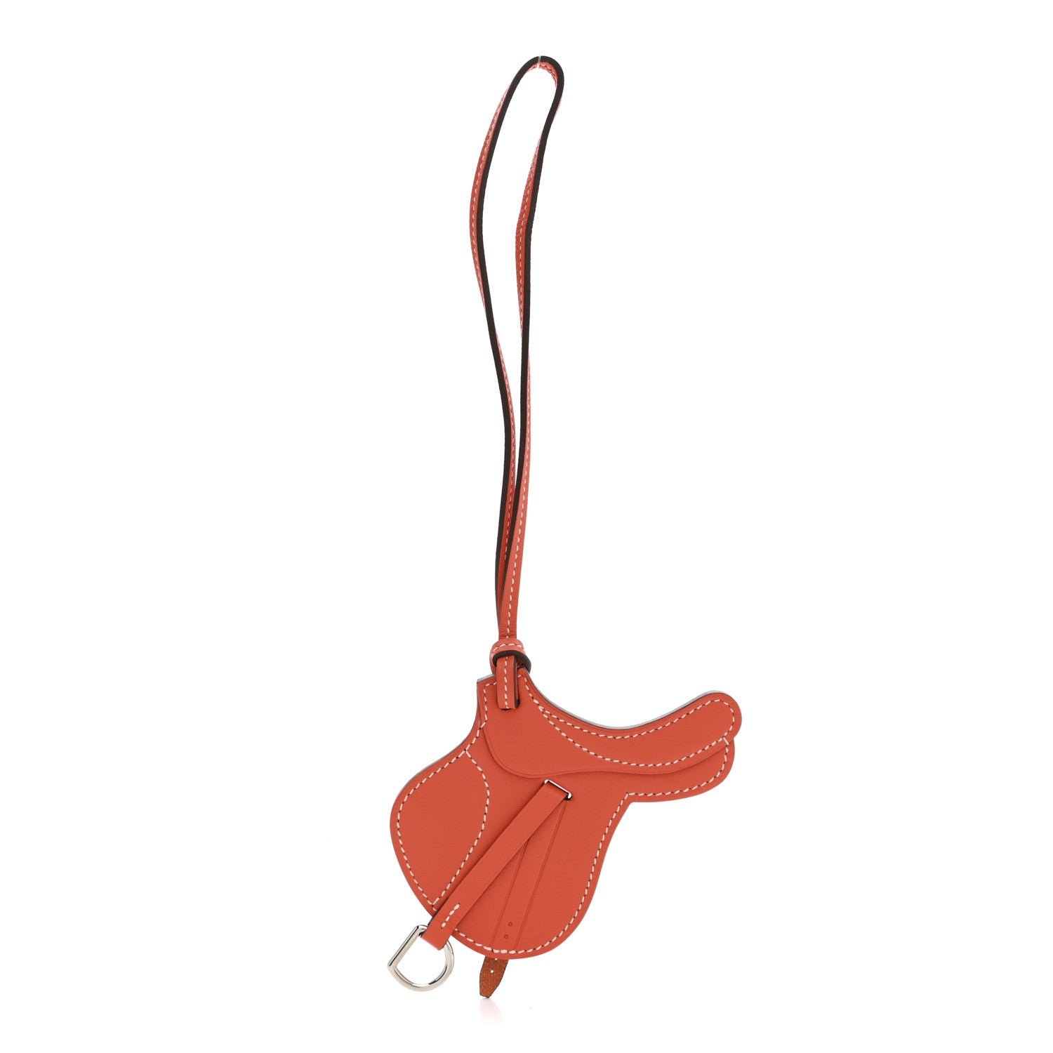 Hermes Hermes Swift Paddock Selle Horse Saddle Bag Charm Feu