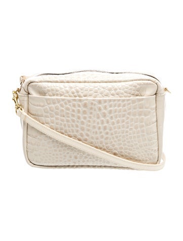 Embossed Leather Crossbody Bag
