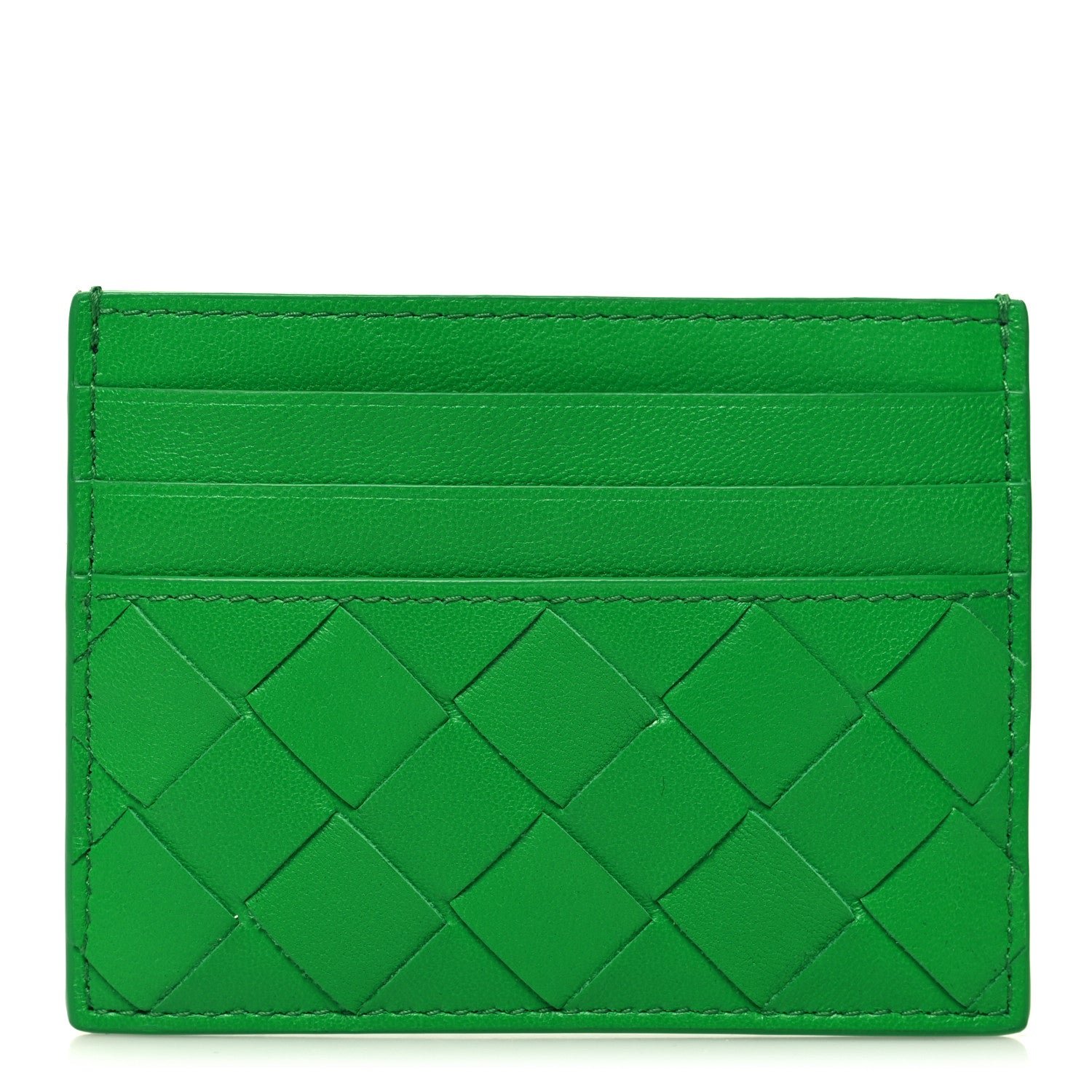 Bottega Veneta Nappa Intrecciato Card Holder Parakeet