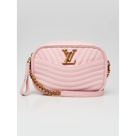 Louis Vuitton Smoothie Pink Quilted Leather New Wave Camera Bag