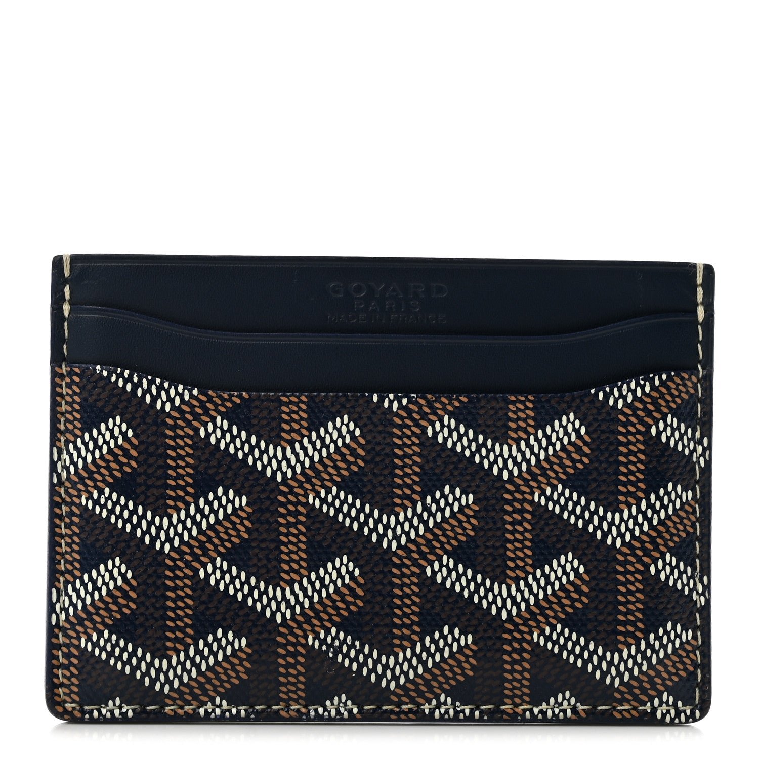 Goyard Goyardine Saint Sulpice Card Holder Navy