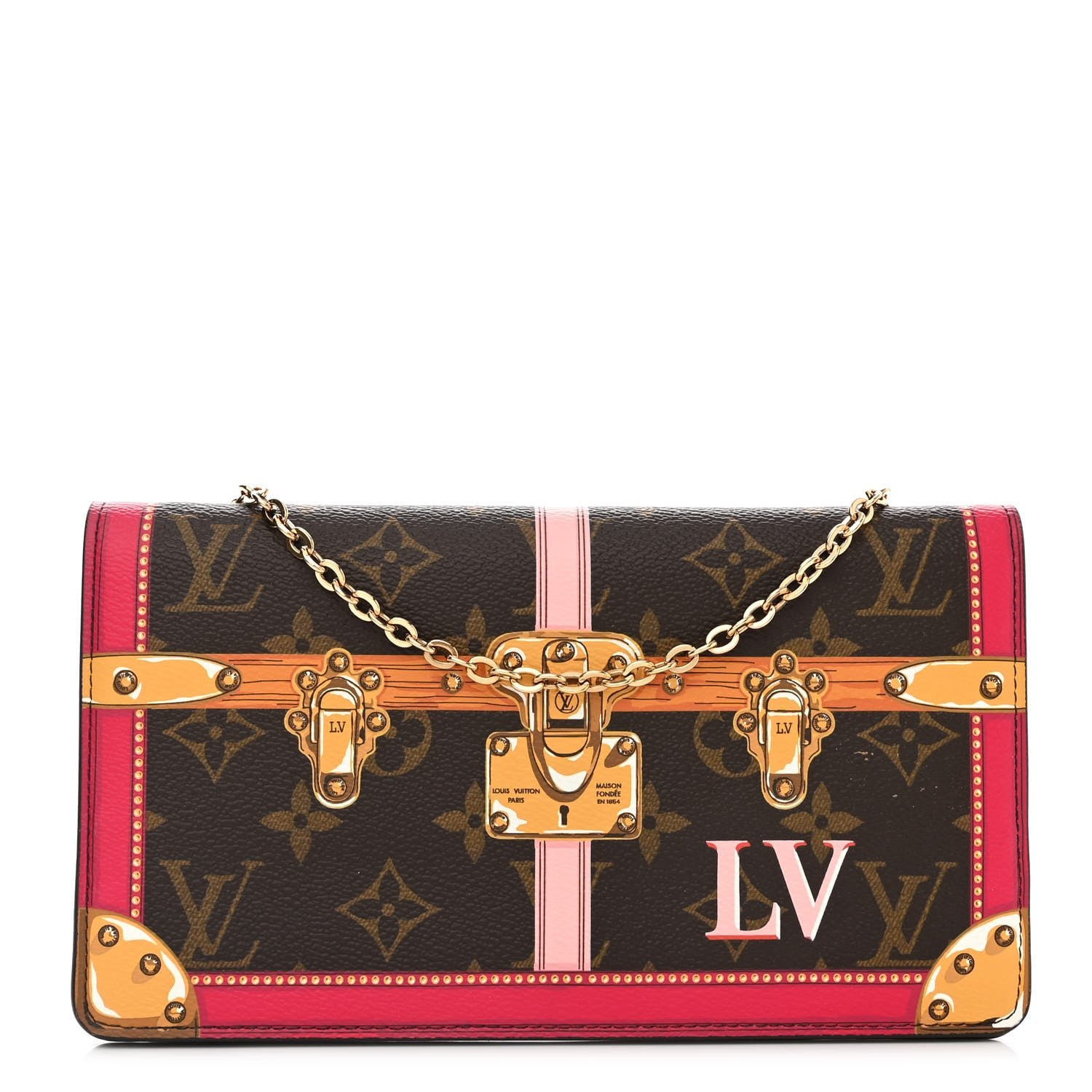 Louis Vuitton Monogram Summer Trunks Pochette Weekend