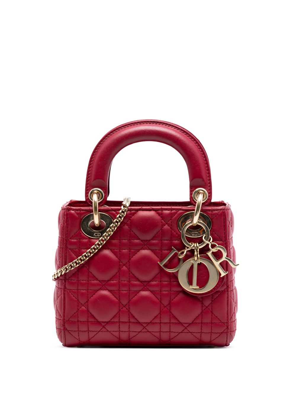 2020 Mini Lambskin Cannage Lady Dior satchel
