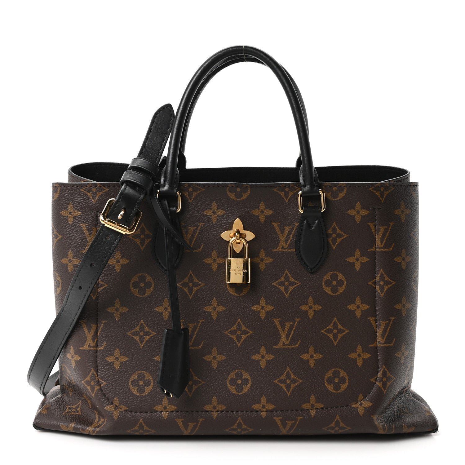 Louis Vuitton Monogram Flower Tote Black