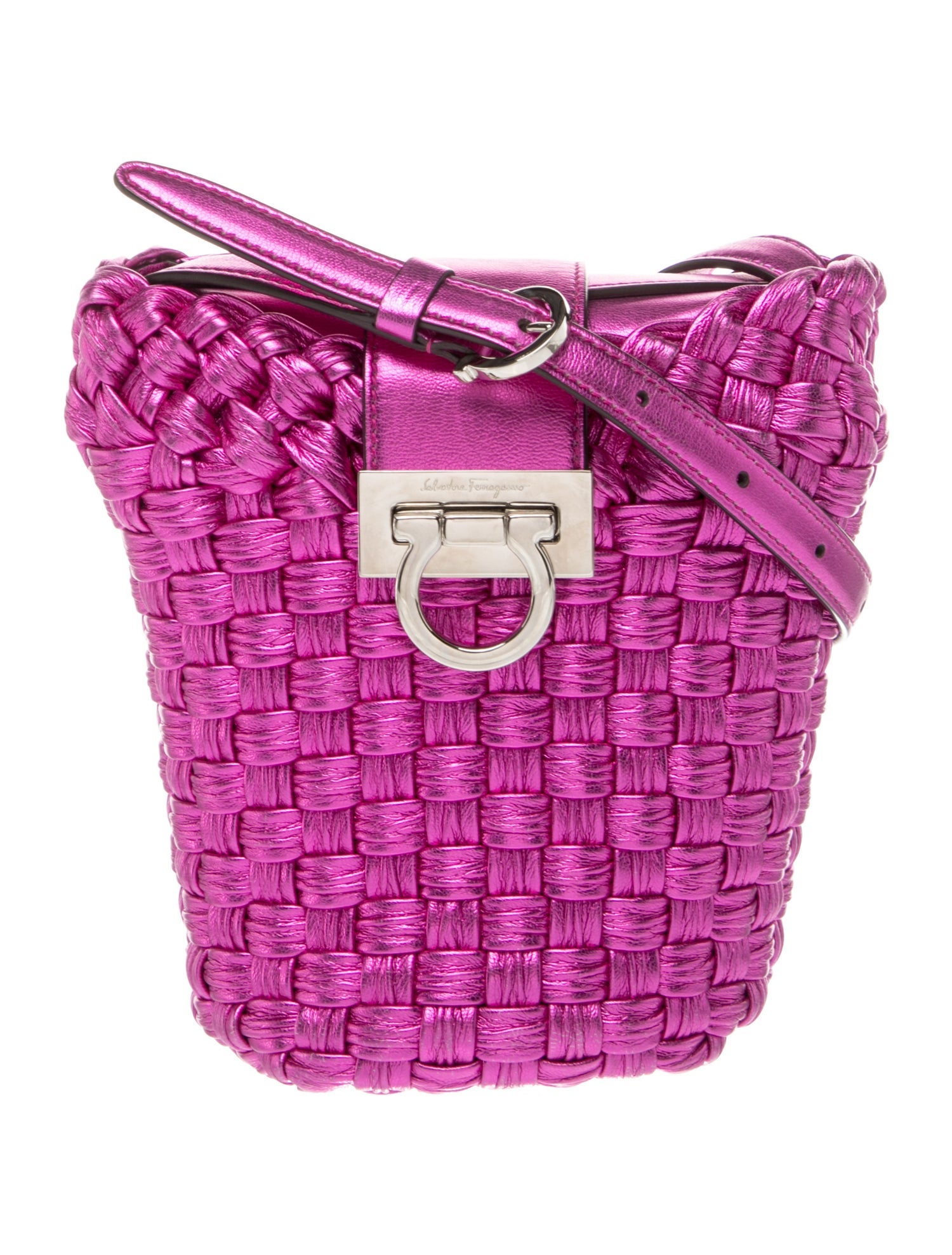 Ferragamo Leather Bucket Bag