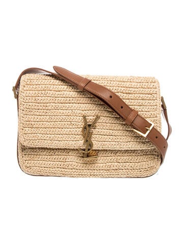 Saint Laurent Raffia Raffia Monogram Solferino Medium