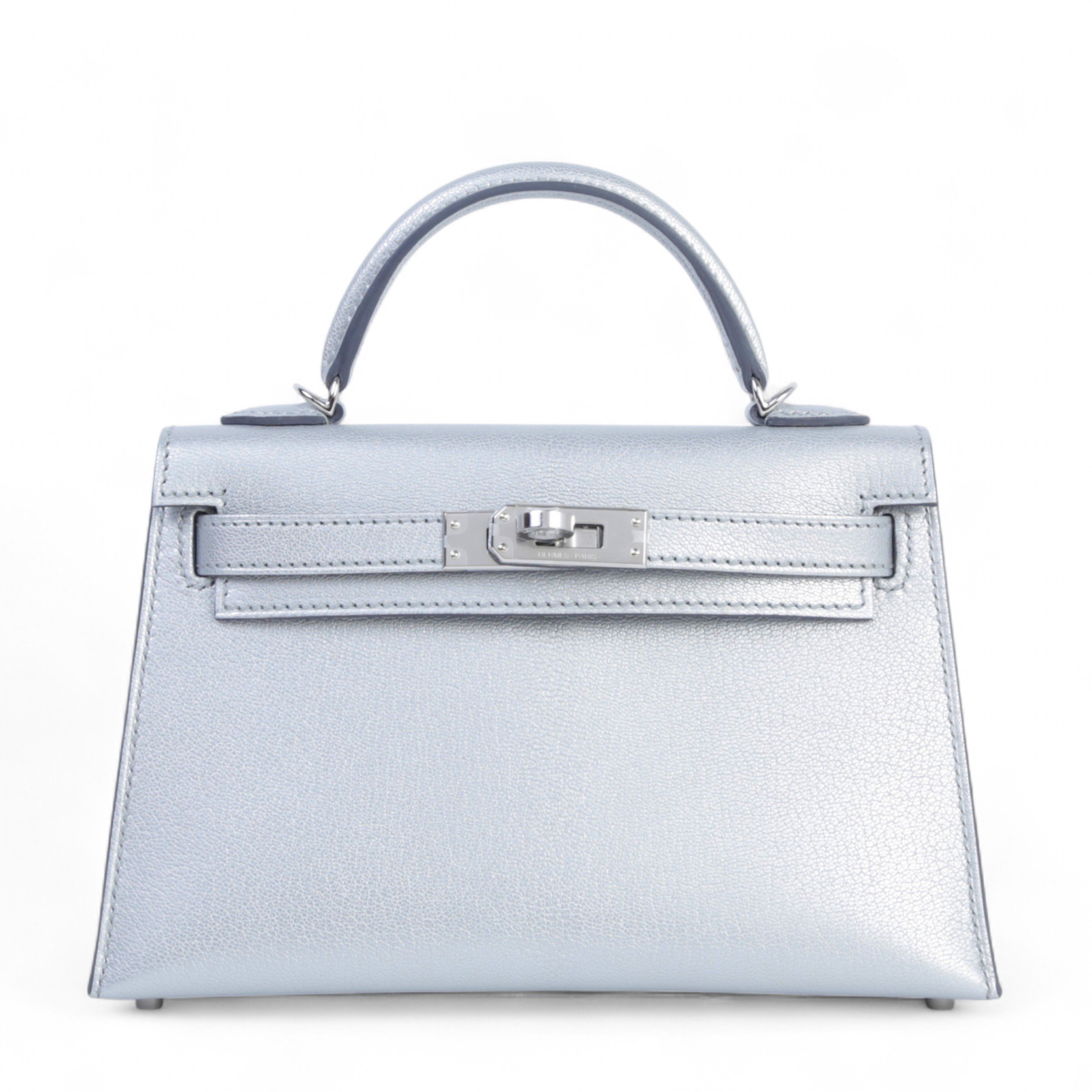 Hermes Brand New ( Rank N ) HERMÈS Mini Kelly II Argent (05) Chamkila Palladium hardware K (2025)