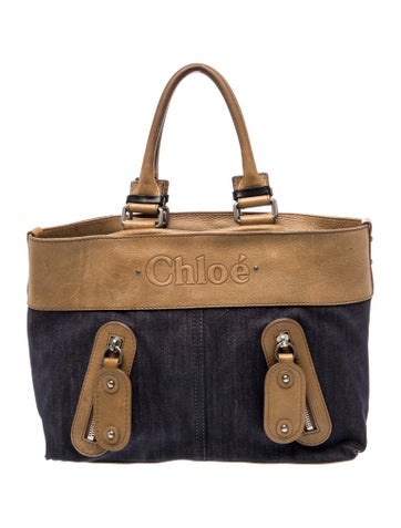 Denim Top Handle Bag Vintage