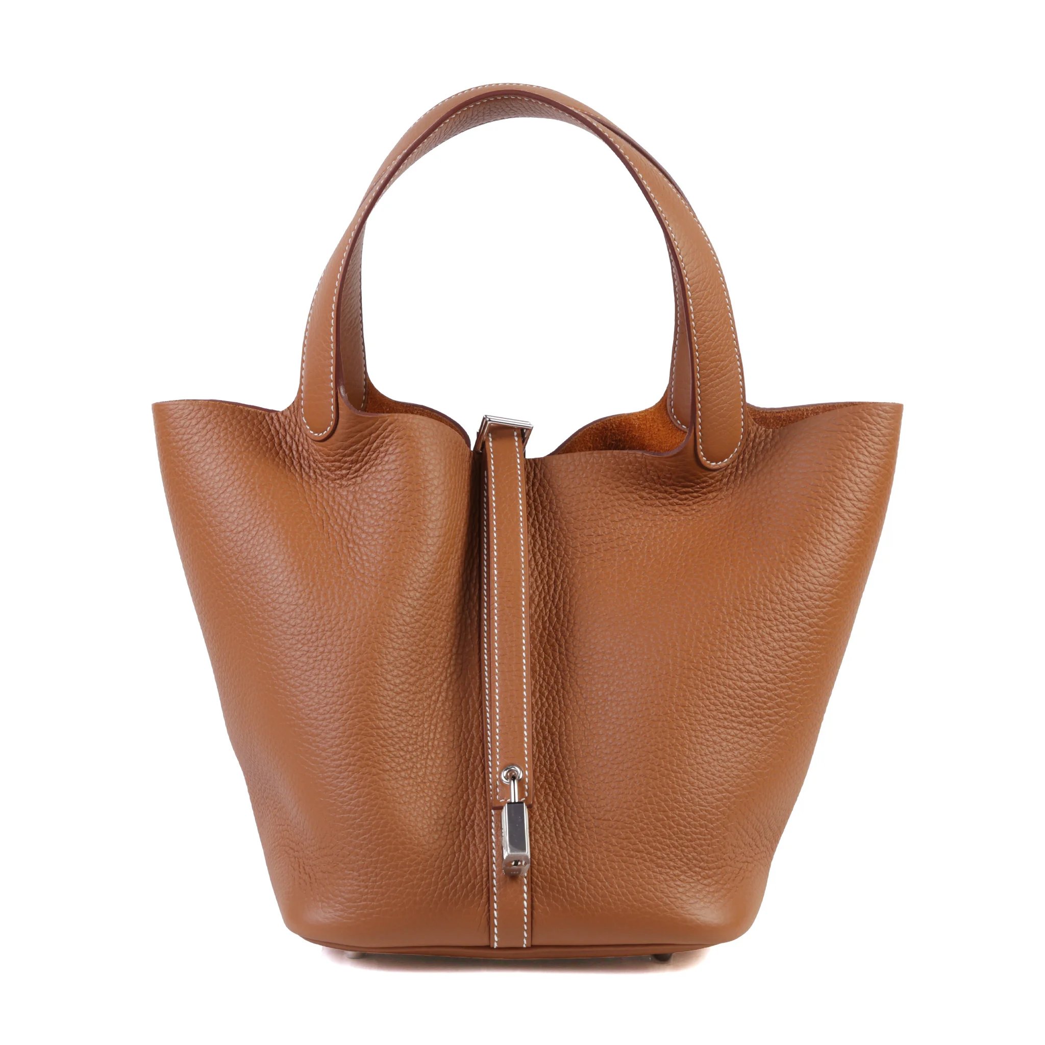 Brand New ( Rank N ) HERMÈS Picotin Lock MM Gold (37) Clemence Palladium hardware G (2026)