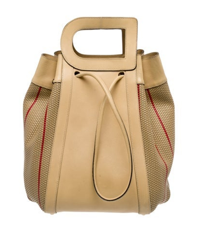 Delvaux Leather Toile De Cuir