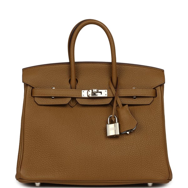 Hermes Hermes Birkin 25 Bronze Dore Verso Togo Palladium Hardware