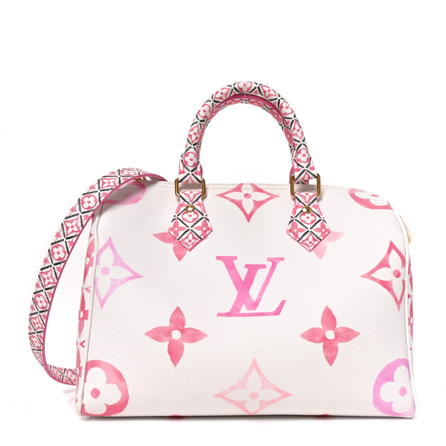 Louis Vuitton Louis Vuitton Monogram Giant Crafty Speedy Bandouliere 25 Rose