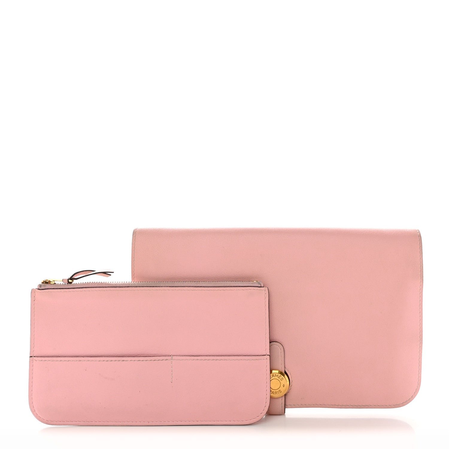 Hermes Swift Dogon Duo Wallet Rose Sakura